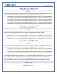 Visible Impact Resume Template