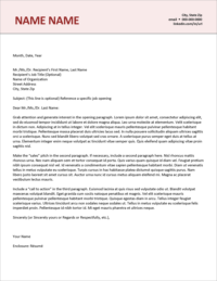 Berry Perfection Cover Letter Template
