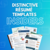 Monthly Distinctive Resume Templates Insider